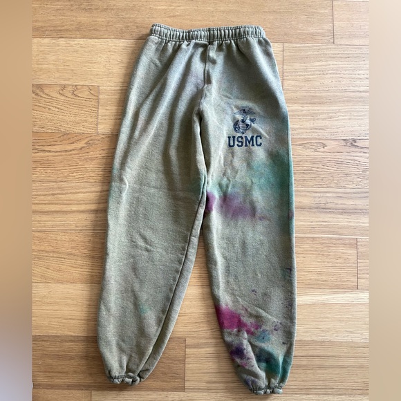Vintage Tie Dye USMC sweatpants Sz Small - Picture 1 of 4